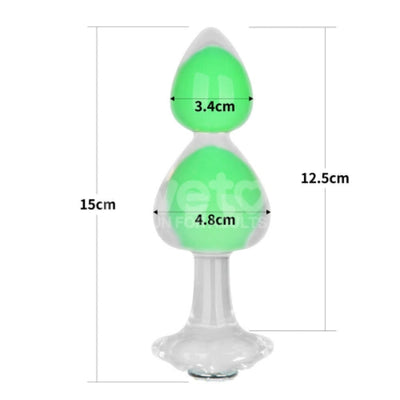 GEMORIA TRANSLUSCENT GREEN BUTT PLUG