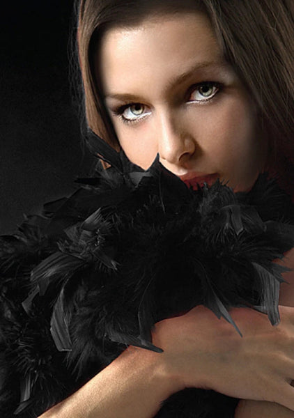 OUCH SEDUCTIVE FEATHER BOA BLACK