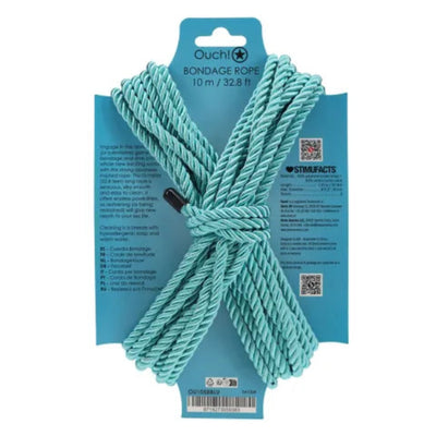 OUCH 10 M BONDAGE ROPE TEAL