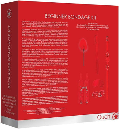 OUCH BEGINNERS BONDAGE SET RED