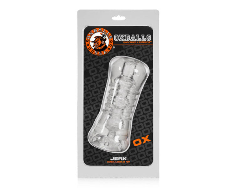 OXBALLS JERK SQUEEZABLE STROKER CLEAR