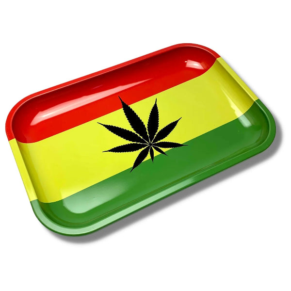RASTA LEAF ROLLING TRAY 27CM x 16CM