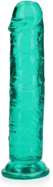 REAL ROCK 7 INCH CRYSTAL CLEAR SUCTION CUP BLUE