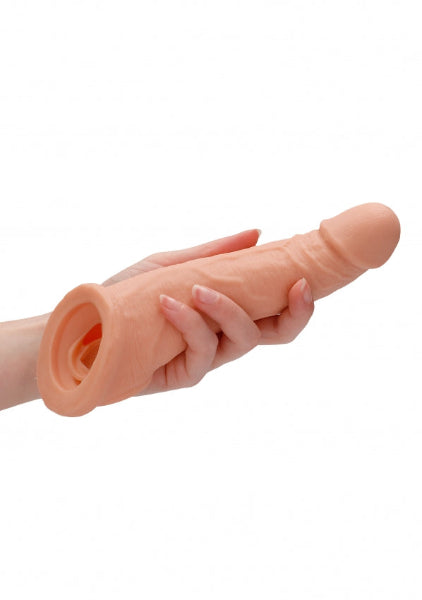 REAL ROCK 8 INCH REALISTIC PENIS SLEEVE FLESH