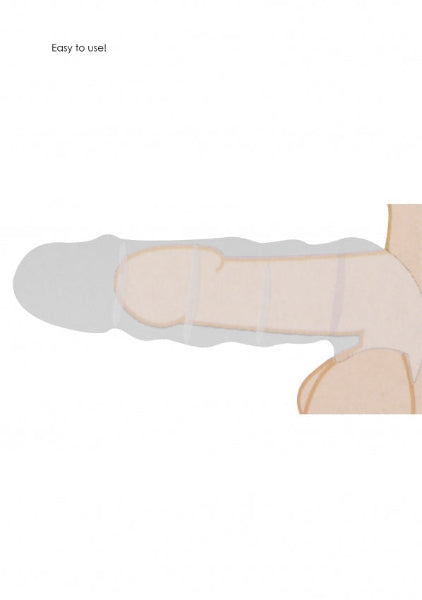 REAL ROCK 8 INCH REALISTIC PENIS SLEEVE FLESH