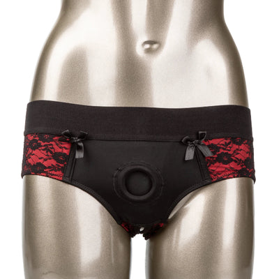 SCANDAL CROTCHLESS PEGGING PANTY SET L-XL