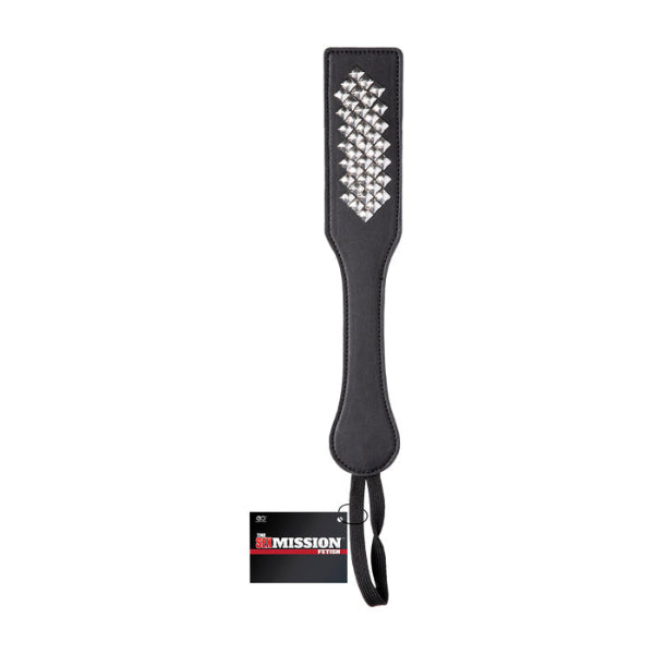 SEX MISSION BLACK PADDLE WITH STUDS