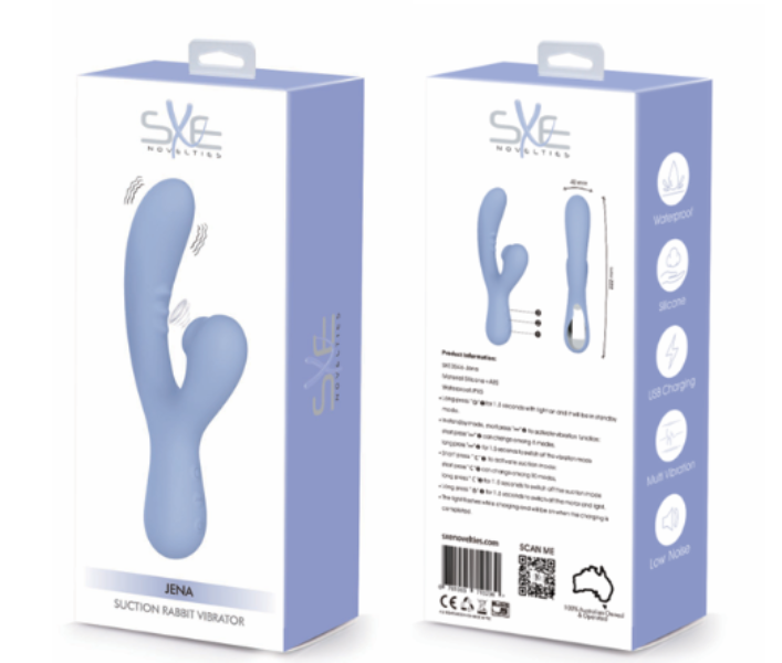 SXE HOPE JENA SUCTION RABBIT VIBRATOR AQUA