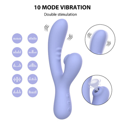 SXE HOPE JENA SUCTION RABBIT VIBRATOR AQUA