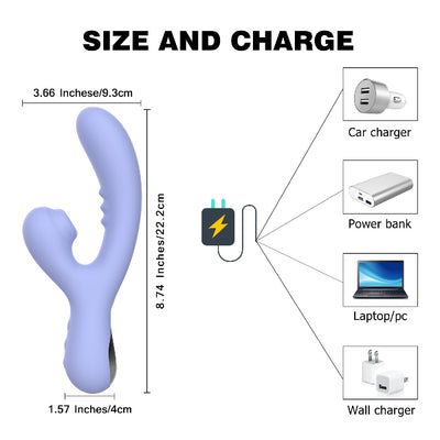 SXE HOPE JENA SUCTION RABBIT VIBRATOR AQUA