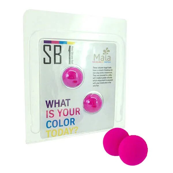 MAIA CARRIE SILICONE KEGEL BALLS PINK
