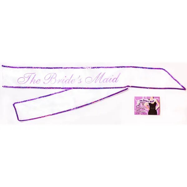 THE BRIDES MAID PARTY SASH BLACK & PINK