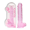 REALROCK CRYSTAL CLEAR DILDO 9 INCH PINK