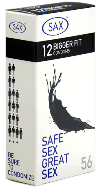 SAX 56 BIGGER FIT CONDOMS