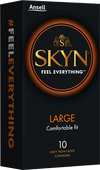 SKYN LARGE NON LATEX CONDOMS 10 PACK