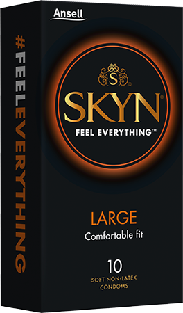 SKYN LARGE NON LATEX CONDOMS 10 PACK