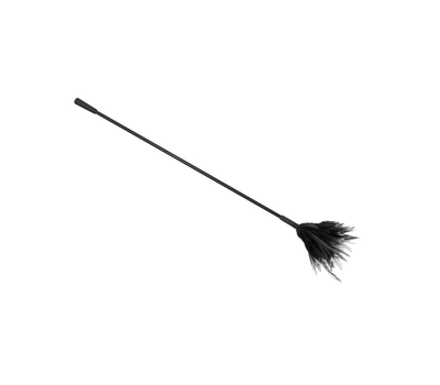 LOVE IN LEATHER CROP WITH FEATHER TICKLER RED