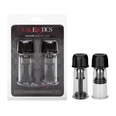 NIPPLE PLAY VACUUM TWIST SUCKERS BLACK