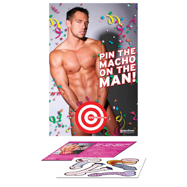 PIN THE MACHO ON THE MAN BACHELORETTE PARTY FAVOURS