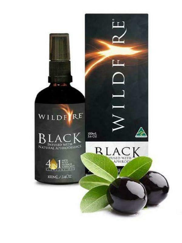 WILDFIRE BLACK ALL OVER PLEASURE OIL 100ML